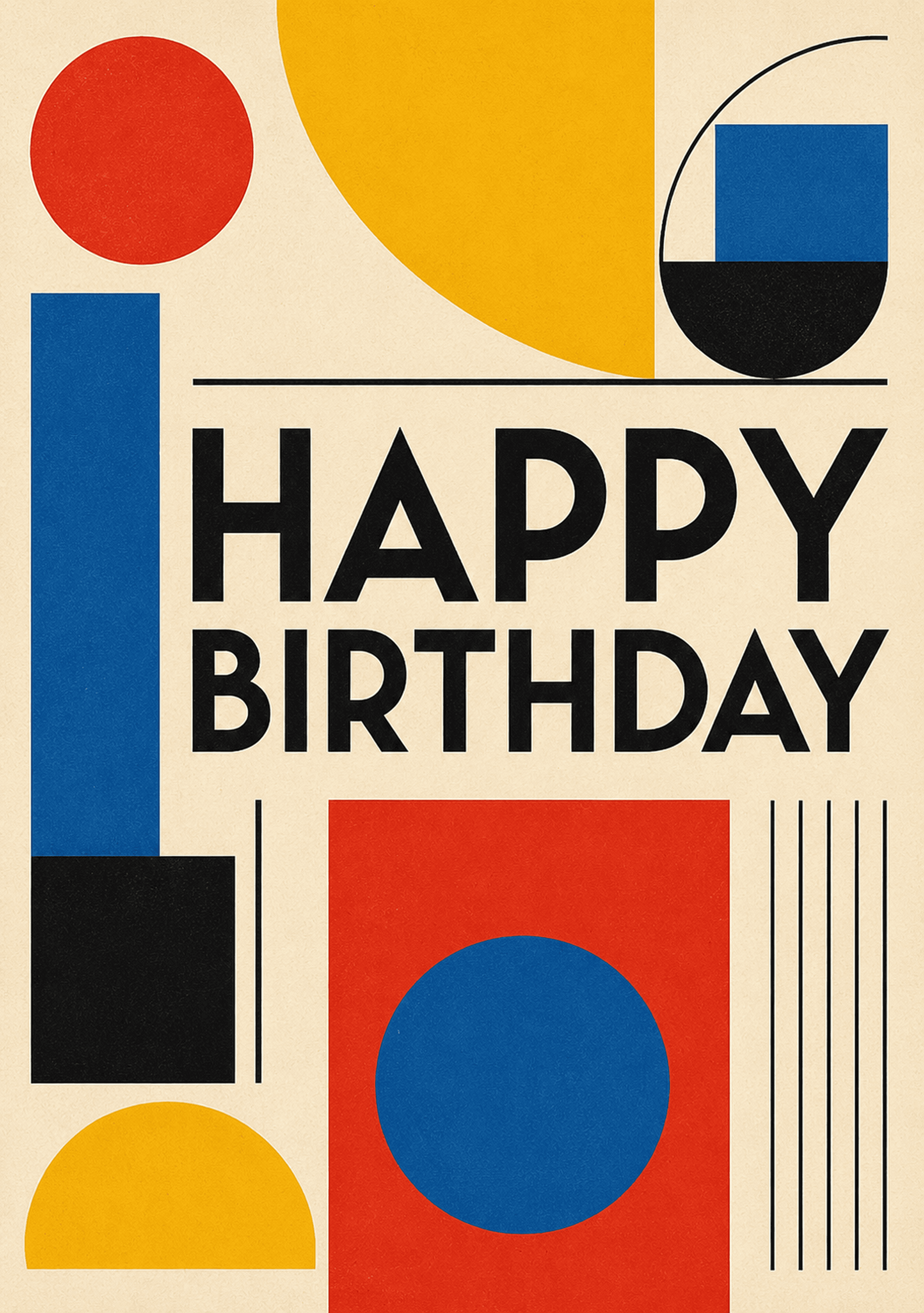 Birthday Bauhaus