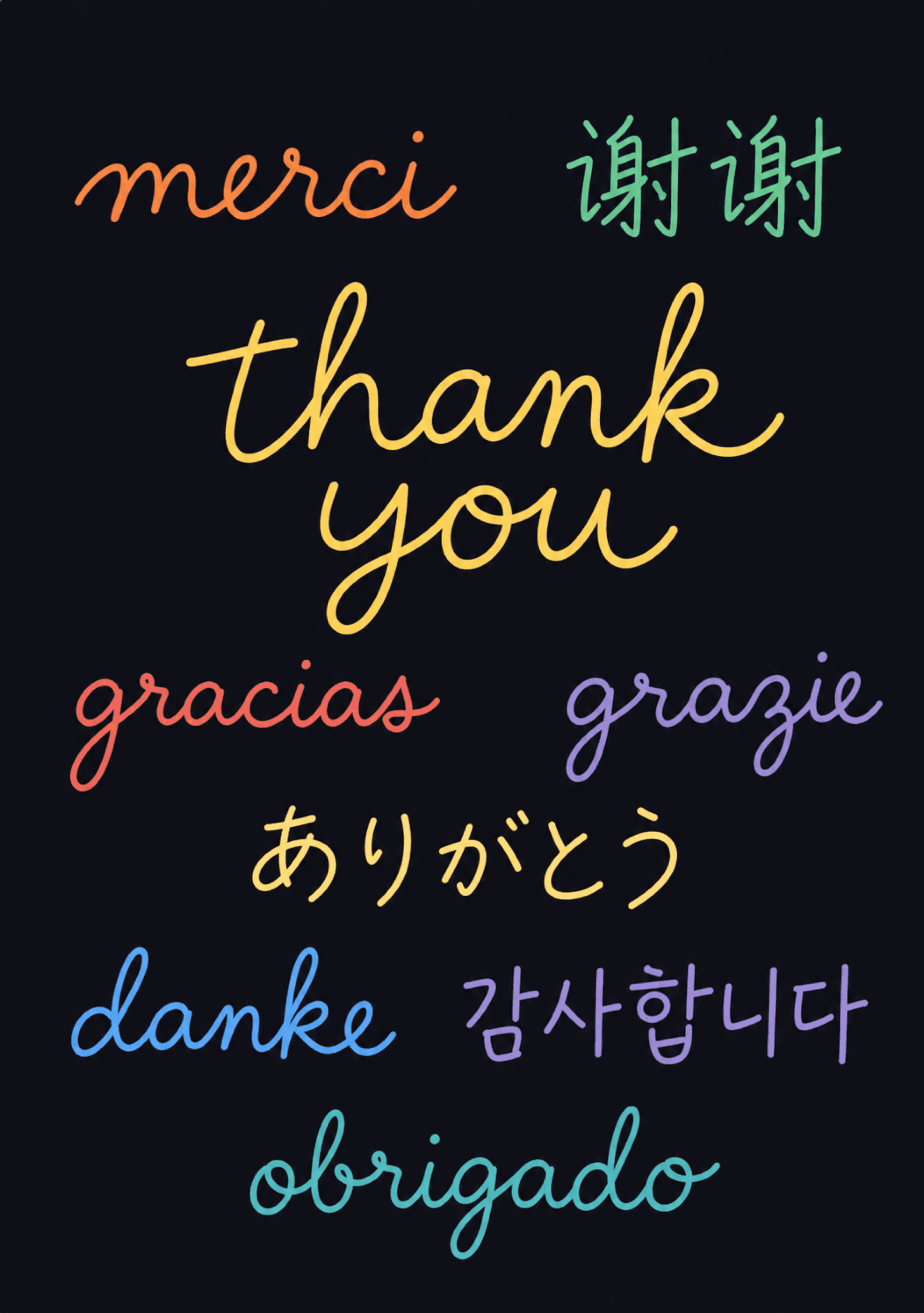 Multilingual Thanks